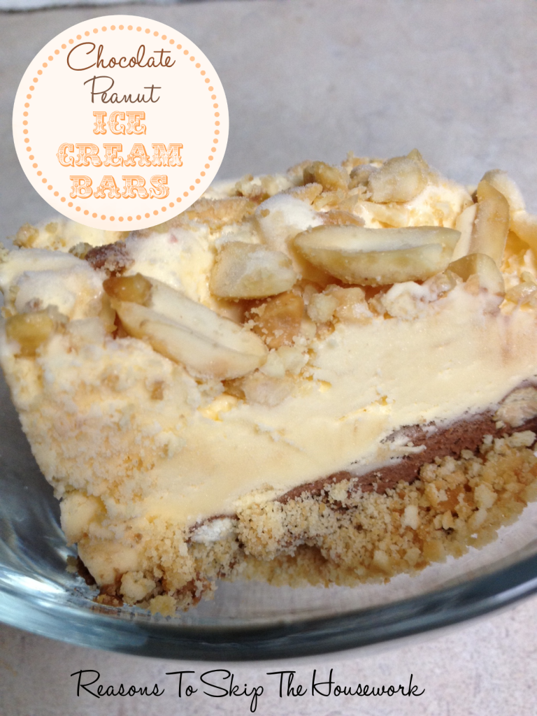 chocolate peanut ice cream bars