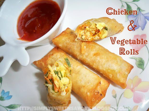 Chicken & Vegetable Rolls 2