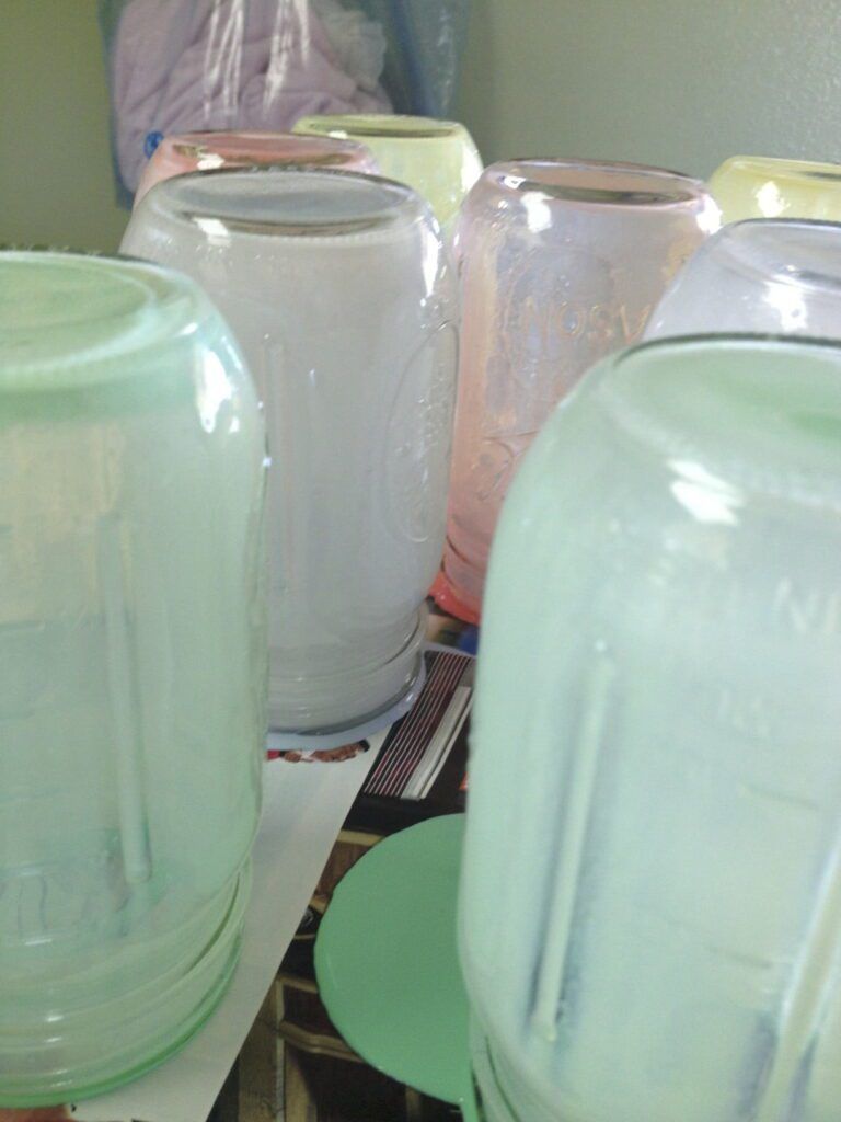 tinting mason jars