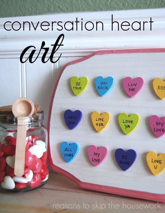 conversation heart art conversation heart art