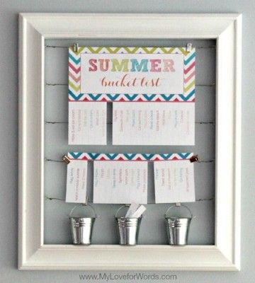 Summer Bucket List Free Printable
