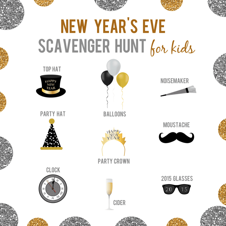 New Years Eve Scavenger Hunt for Kids