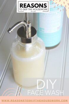 DIY face wash