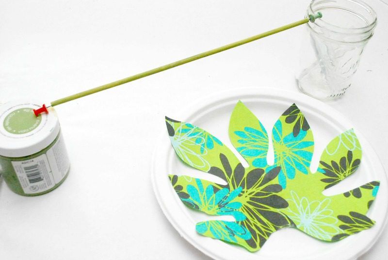 No Sew Fabric Palm Leaf 5