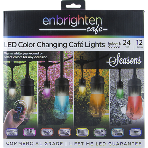 Jasco’s Enbrighten Seasons Color Changing Café Lights