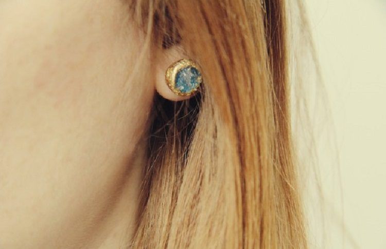 Crystal Earring Lookalikes Using Clay