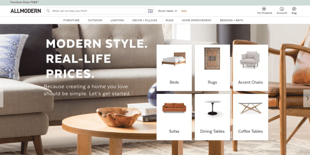all modern website