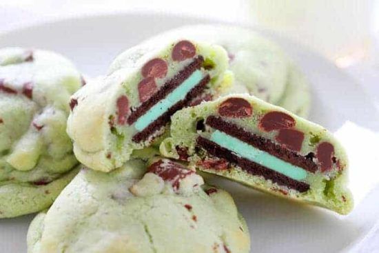 Chocolate Peppermint Oreo-Stuffed