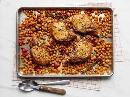 One-Pan Rosemary-Garlic Pork Chops with Chickpeas