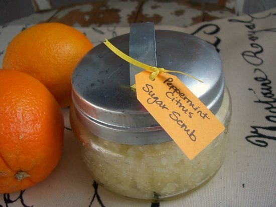 Peppermint Citrus Sugar Scrub