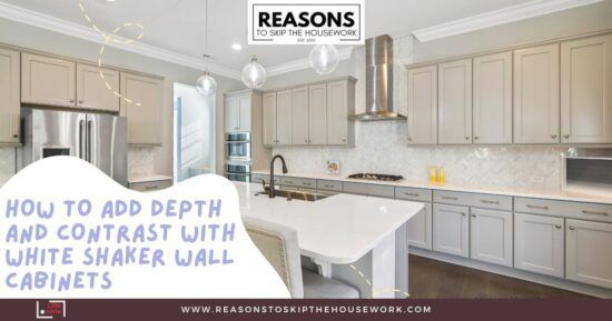 How to Add Depth and Contrast with White Shaker Wall Cabinets